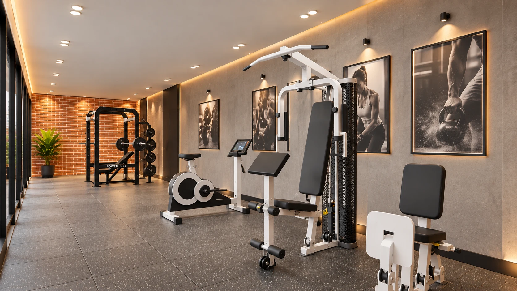Fitness centre architectural rendering